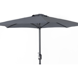 Charles Bentley Grey Metal Crank Parasol 2m - Wilko - thumbnail 4