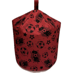 Kaikoo Goal Print Bean Bag - Red - Wilko - thumbnail 3