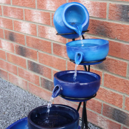 Monster Shop 4 Tier Blue Solar Water Feature - Size: 50 x 44 x 56cm - MonsterShop - Wilko - thumbnail 6