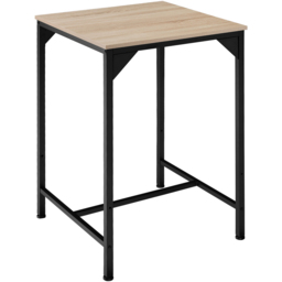 tectake 2 Seater Light Wood Oak Sonoma Bar Table with Stools - Brown - Wilko - thumbnail 4