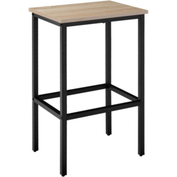 tectake 2 Seater Light Wood Oak Sonoma Bar Table with Stools - Brown - Wilko - thumbnail 5