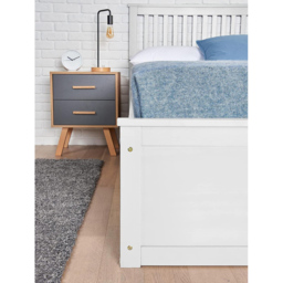 Home Treats King Size White Wooden Ottoman Bed - Wilko - thumbnail 3