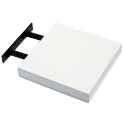 My Home 24cm Gloss White Floating Shelf Kit - Size: 24 x 23cm - Wilko - thumbnail 1