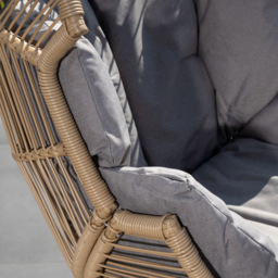 Artemis Nestara Standing Egg Chair and Stool - Size: 132 x 89 x 93cm - Grey - Wilko - thumbnail 4