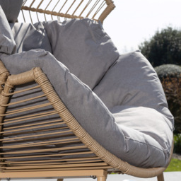 Artemis Nestara Standing Egg Chair and Stool - Size: 132 x 89 x 93cm - Grey - Wilko - thumbnail 5