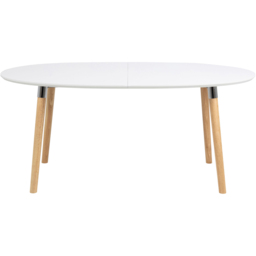 Florence Belina 8 Seater Oval Dining Table White and Oak - Furniture To Go - Wilko - thumbnail 3