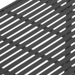 Living and Home Black Rectangular Outdoor Garden Metal Table - Size: 87 x 125 x 14.5cm - Wilko - thumbnail 5
