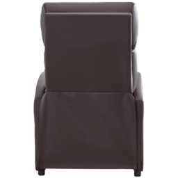 Faux Leather Brown Recliner Pushback Adjustable Arm chair - Size: 106 x 68 x 81cm - MCC - Wilko - thumbnail 4