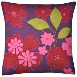 Intimates Hannah Aubergine Filled Cushion 43 x 43cm 2 Pack - Purple - Wilko - thumbnail 1