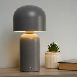 Lighting Collection Matt Grey Rechargeable USB LED Lamp - Size: 26 x 13 x 13cm - Wilko - thumbnail 3