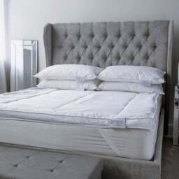 Serene Single Silk Filled Topper - Size: 91 x 191cm - White - Wilko - thumbnail 1