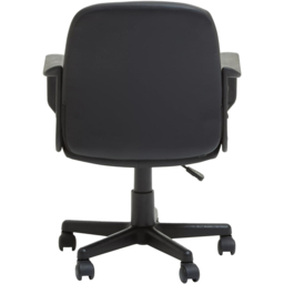 Premier Housewares Black PU Home Office Chair - Size: 58 x 59 x 93cm - Interiors by Premier - Wilko - thumbnail 6
