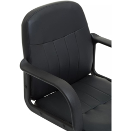 Premier Housewares Black PU Home Office Chair - Size: 58 x 59 x 93cm - Interiors by Premier - Wilko - thumbnail 7