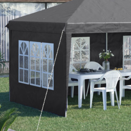 Outsunny 3 x 6m Grey Pop Up Gazebo with Sidewalls - Size: 118 x 36 x 25cm - Wilko - thumbnail 4