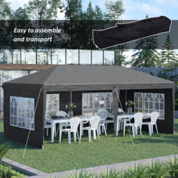 Outsunny 3 x 6m Grey Pop Up Gazebo with Sidewalls - Size: 118 x 36 x 25cm - Wilko - thumbnail 5