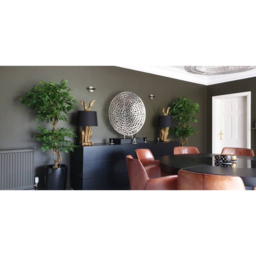 Leaf Twisted Trunk Japanese Fruticosa Ficus Artificial Tree in Plastic Pot 5ft - Size: 150 x 60 x 60cm - Green - Wilko - thumbnail 7