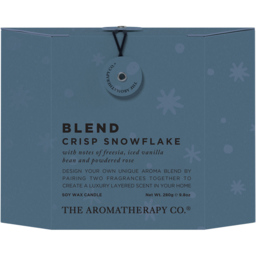 The Christmas Gift Co Blend Crisp Snowflake Scented Candle - Size: 10.5 x 7.5 x 14.5cm - White - The Christmas Gift Co. - Wilko - thumbnail 4