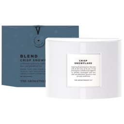 The Christmas Gift Co Blend Crisp Snowflake Scented Candle - Size: 10.5 x 7.5 x 14.5cm - White - The Christmas Gift Co. - Wilko - thumbnail 1