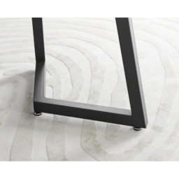 Furniturebox Copeland Valera Marble Effect 4 Seater Dining Set White Grey and Black - Wilko - thumbnail 5