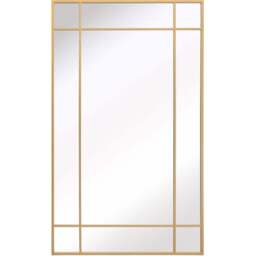 The Fenestra Gold Wall Mirror 200 x 120cm - MirrorOutlet - Wilko - thumbnail 1