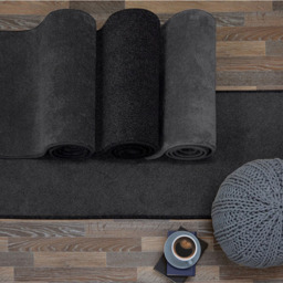 Relay Charcoal Runner Rug 60 x 200cm - Grey - Homemaker - Wilko - thumbnail 7