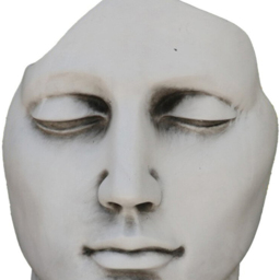 Face Sculptural Statue Grey - Ornate Collection - Wilko - thumbnail 5