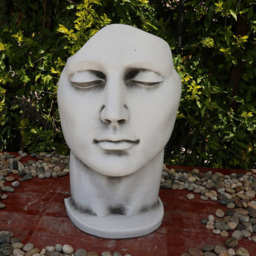 Face Sculptural Statue Grey - Ornate Collection - Wilko - thumbnail 3