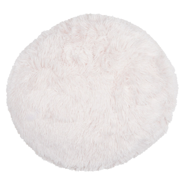 My Home Blush Pink Round Plush Bear Cushion 45cm - Size: 45 x 45cm - Wilko - image 1