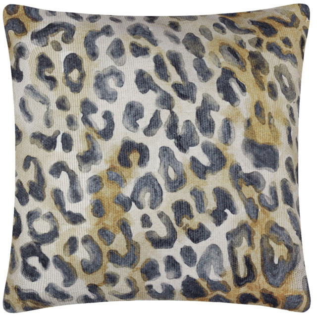 Paoletti Leopardis Multicolour Leopard Woven Polyester Filled Outdoor Cushion 59 x 59cm - Wilko - image 1