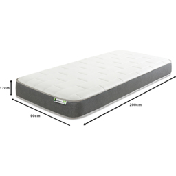 Starlight Beds Deep European Single Grey Big Brick Memory Foam and Spring Mattress - Wilko - thumbnail 7