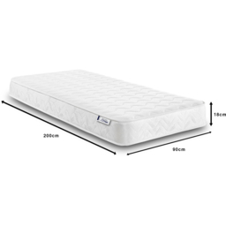 Extreme Comfort Cooltouch Colours European Single White Memory Foam and Spring Mattress - eXtreme comfort ltd - Wilko - thumbnail 7