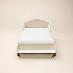 Flair Oliver Single White and Oak Car Wooden Bed - Wilko - thumbnail 4