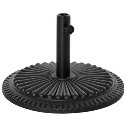 Outsunny Black Round Parasol Base 14kg - Size: 32 x 49 x 49cm - Wilko - thumbnail 1