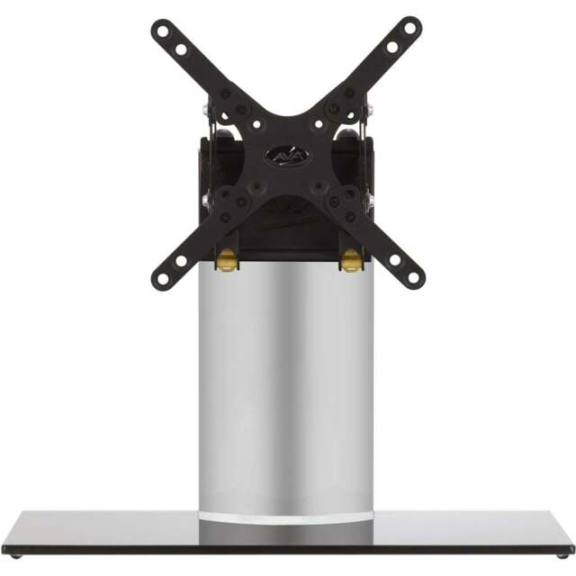 AVF Universal Black and Silver Adjustable Tilt Table Top TV Stand - AVF Group Ltd - Wilko - image 1