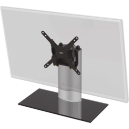 AVF Universal Black and Silver Adjustable Tilt Table Top TV Stand - AVF Group Ltd - Wilko - thumbnail 3