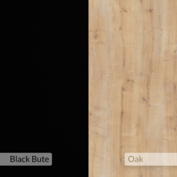 Decortie Lora 4 Drawer Black Bute Sapphire Oak Dressing Table with LED Mirror - Size: 132 x 96 x 40cm - Multi - Wilko - thumbnail 7