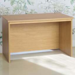 R White Cabinets Large Home Office Desk Brown - Size: 72.8 x 120 x 70cm - Wilko - thumbnail 1