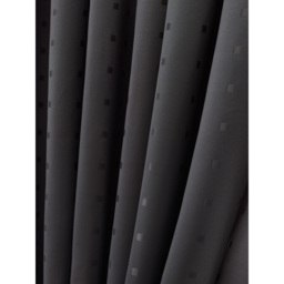 Alan Symonds Madison Charcoal Ring Top Curtain 229 x 229cm - Size: W 229 x D 229cm - Grey - Wilko - thumbnail 6