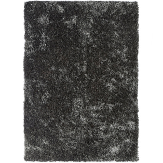Origins Charcoal Black Glamour and Shimmer Rug 120 x 170cm - Origins Rugs - Wilko - image 1