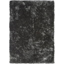 Origins Charcoal Black Glamour and Shimmer Rug 120 x 170cm - Origins Rugs - Wilko