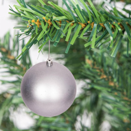 Shatchi 10cm Mid Grey Luxury Bauble 3 Pack - Wilko - thumbnail 3