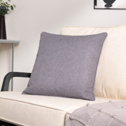furn. Dakota Charcoal Tufted Cushion - Size: 45 x 45cm - Grey - Wilko - thumbnail 3