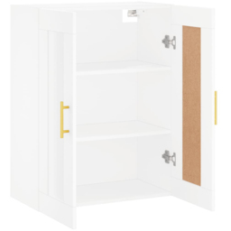 vidaXL 2 Door White Wall Mounted Cabinet - Size: 90 x 69.5 x 34cm - Wilko - thumbnail 5