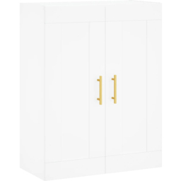 vidaXL 2 Door White Wall Mounted Cabinet - Size: 90 x 69.5 x 34cm - Wilko - thumbnail 3