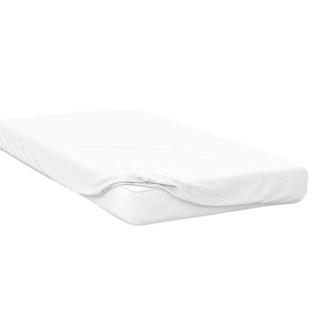 Serene Single White Brushed Cotton Fitted Bed Sheet - Wilko - image 1