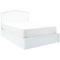 GFW Madrid King Size White Wooden Ottoman Bed - Wilko - thumbnail 3