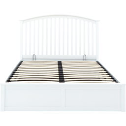 GFW Madrid King Size White Wooden Ottoman Bed - Wilko - thumbnail 6
