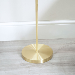 ValueLights Frenchie Pink Tinted Globe Gold Stem LED Floor Lamp - Size: 150 x 25 x 25cm - Wilko - thumbnail 5