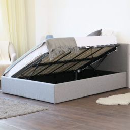 Home Treats Small Double Grey Ottoman Bed with Mattress - Wilko - thumbnail 7