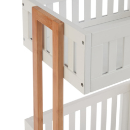 Premier Housewares Nostra 2 Tier Storage Trolley - Size: 43 x 32 x 80cm - White - Wilko - thumbnail 7